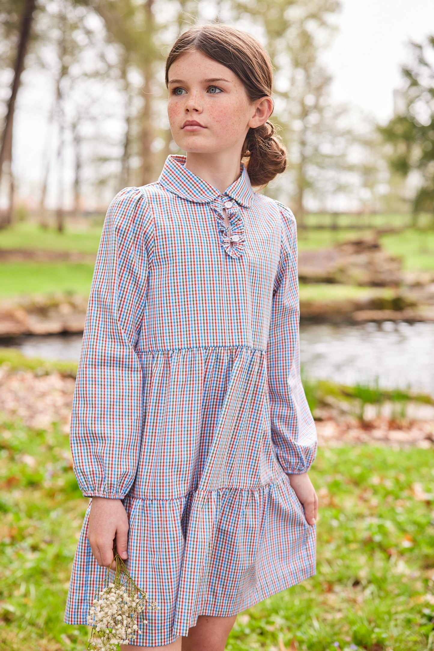 Haisley Dress, Teton Plaid