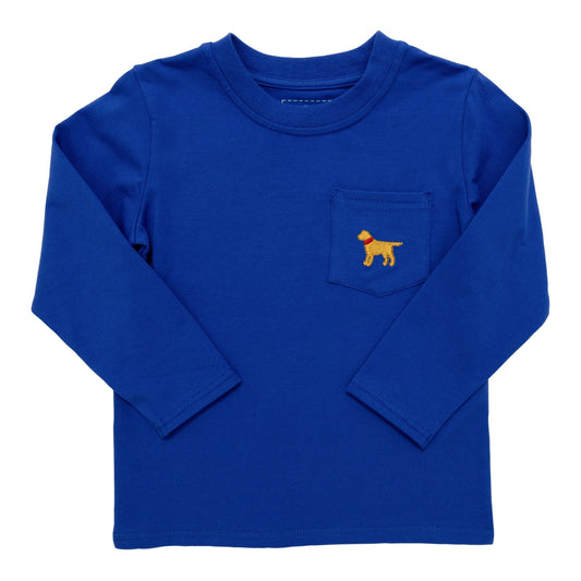 Royal Blue Pocket Tee, Dog