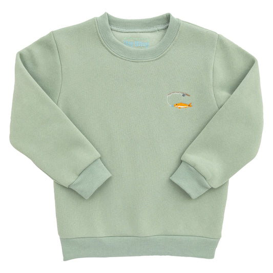 Sage Green Fishing Rod Sweatshirt