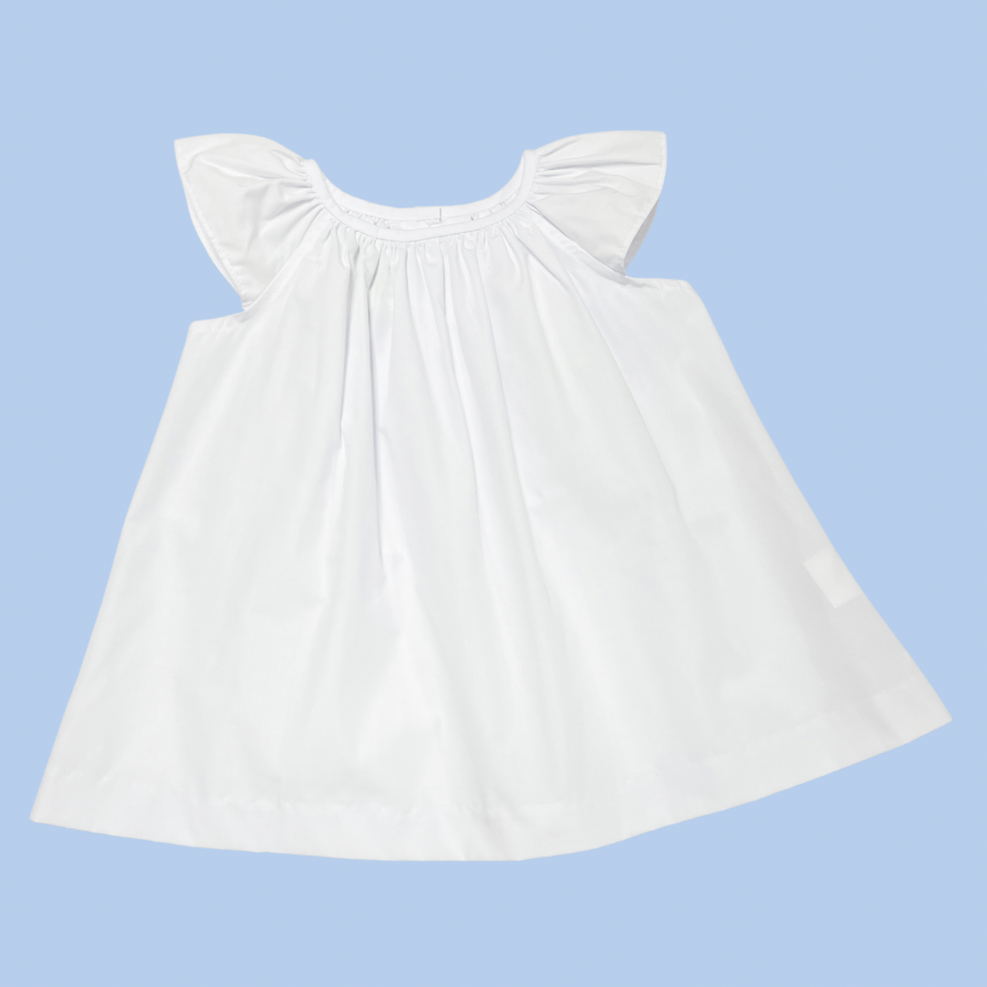 Elaine Blouse, White Broadcloth