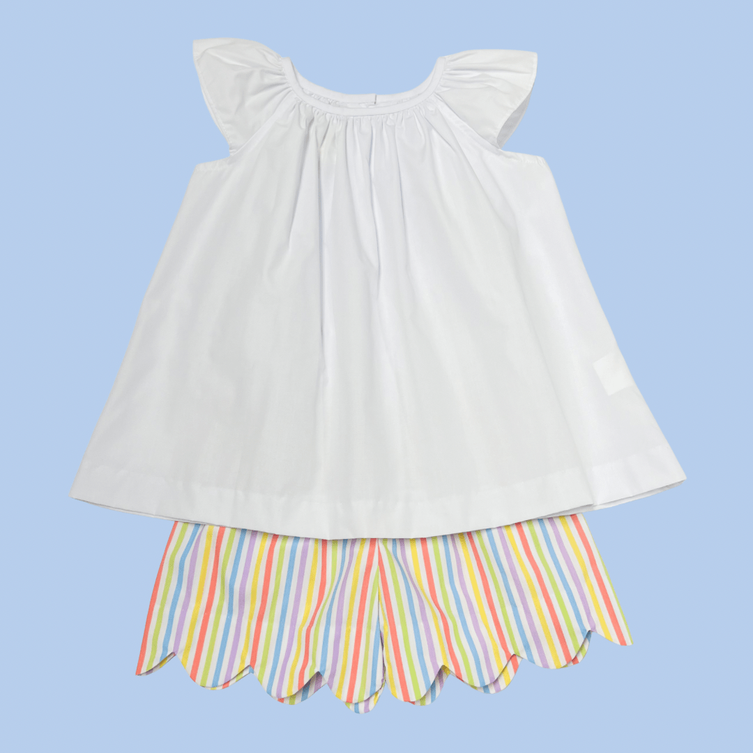 Elaine Blouse, White Broadcloth
