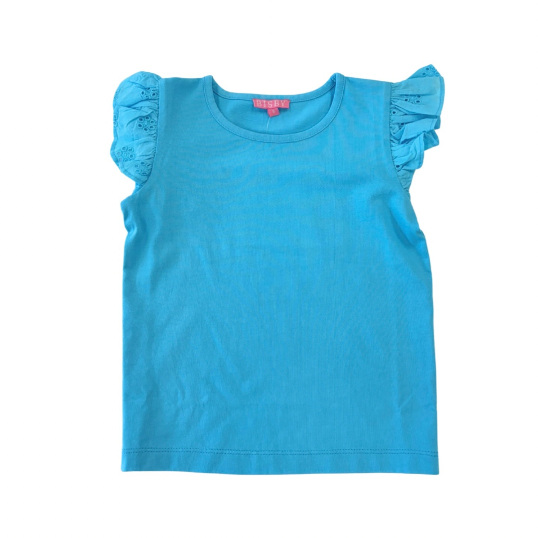 Eyelet Tank, Aqua