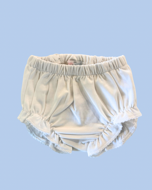 Pima Diaper Cover - White