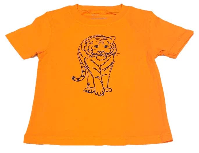Orange & Navy Tiger Tee