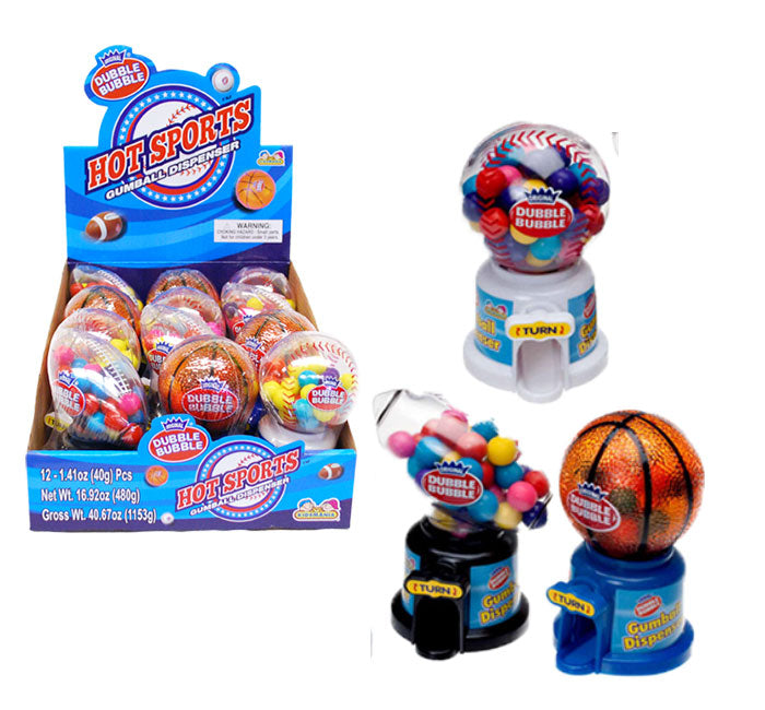 Hot Sports Gumball Dispenser
