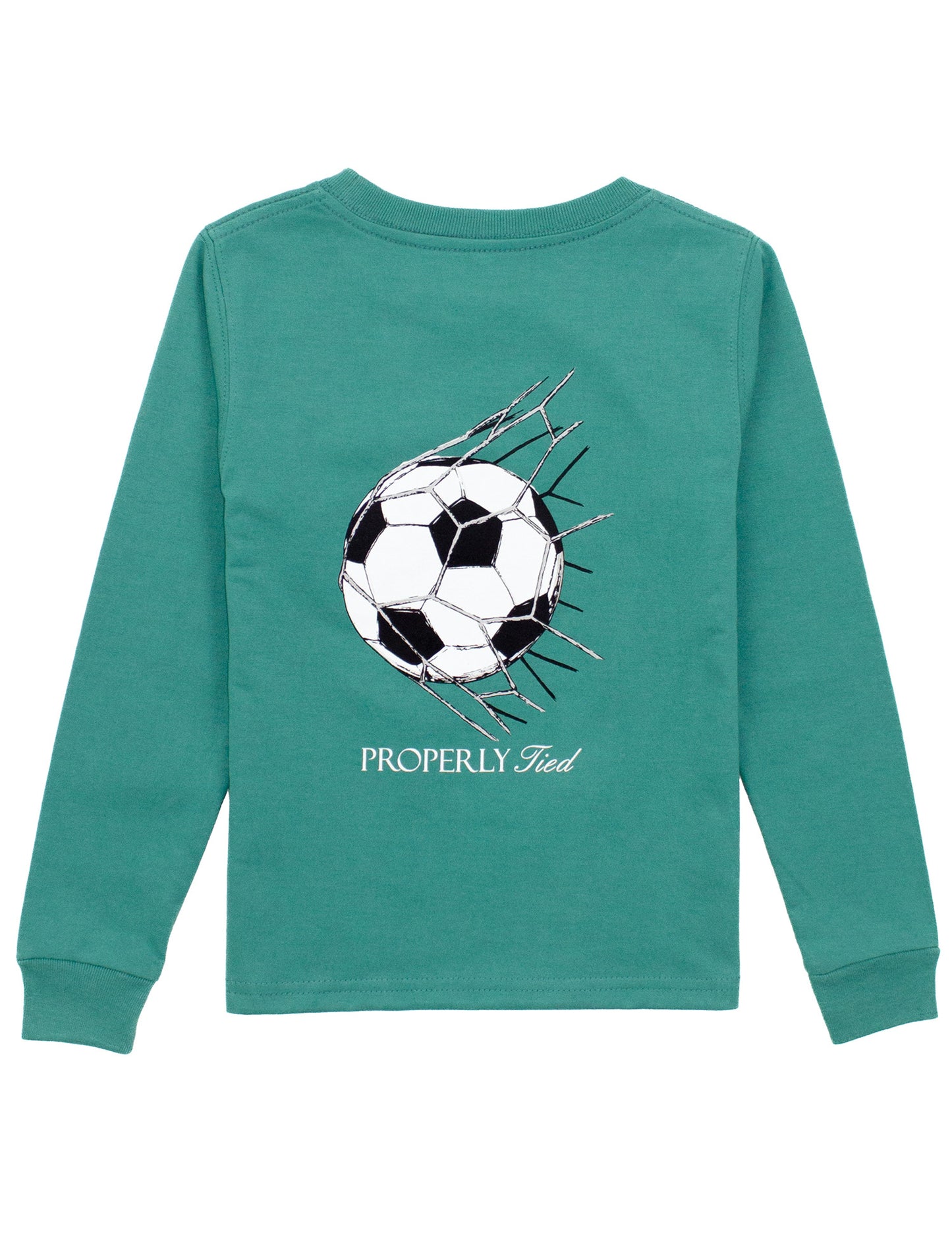 Goal Long Sleeve Tee, Teal