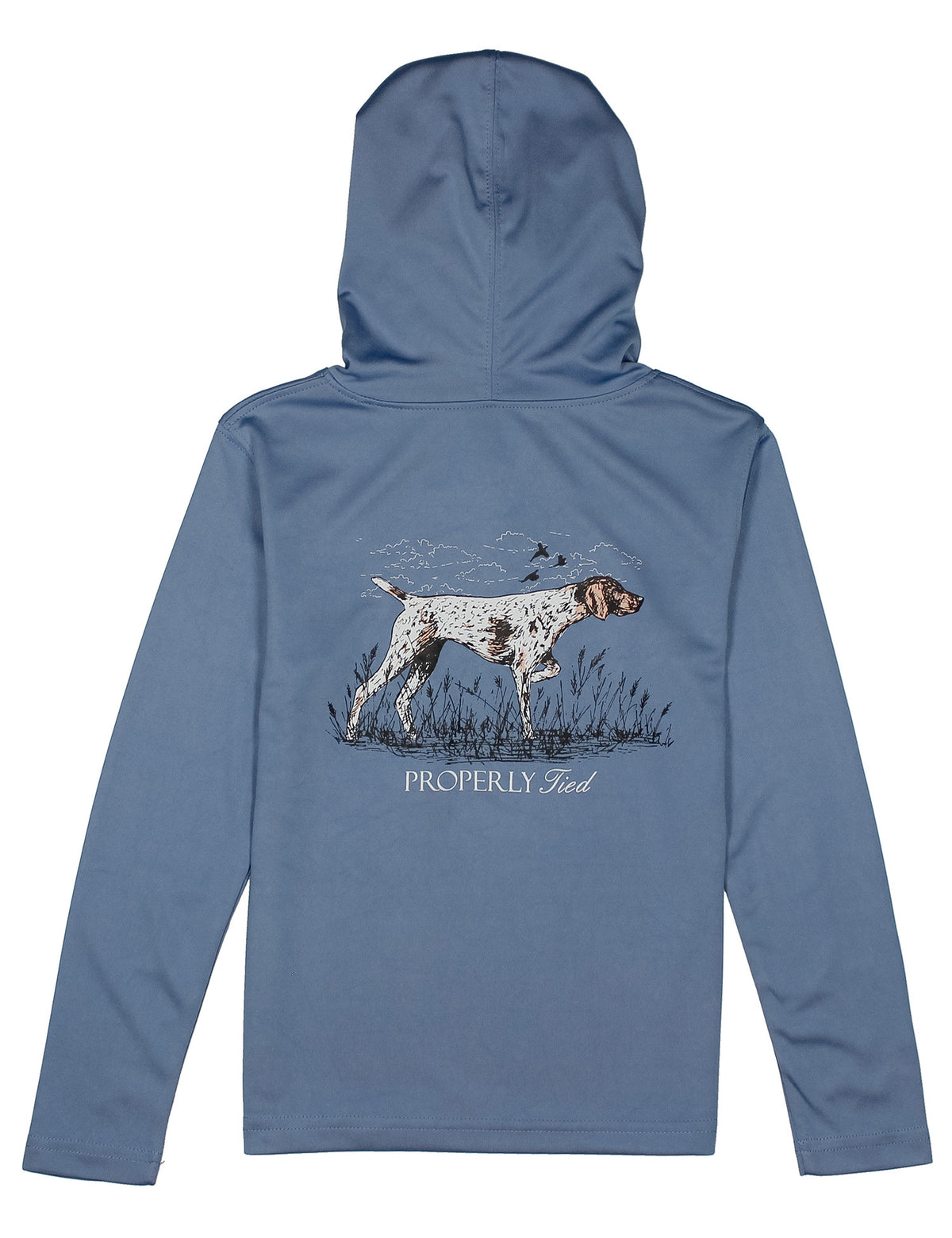 Pointer Stone Blue Shade Performance Hoodie