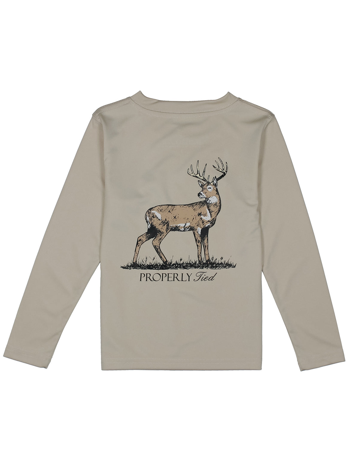 Whitetail Linen Long Sleeve Performance Tee