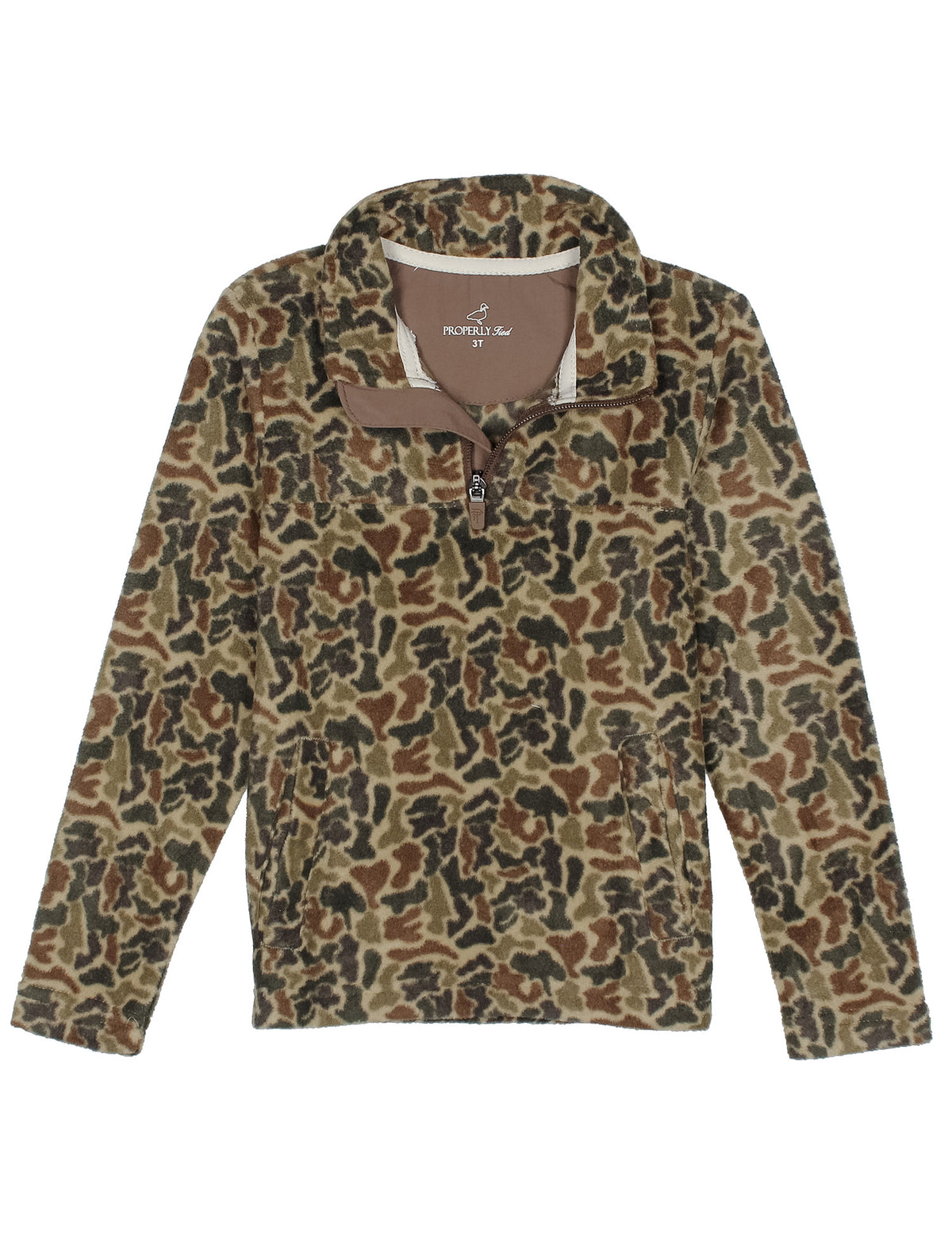 Boys Sportsman Microfleece Pullover, Vintage Camo
