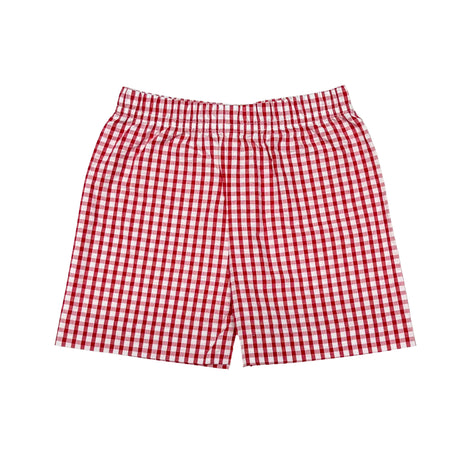 Leo Short, Red Check Seersucker