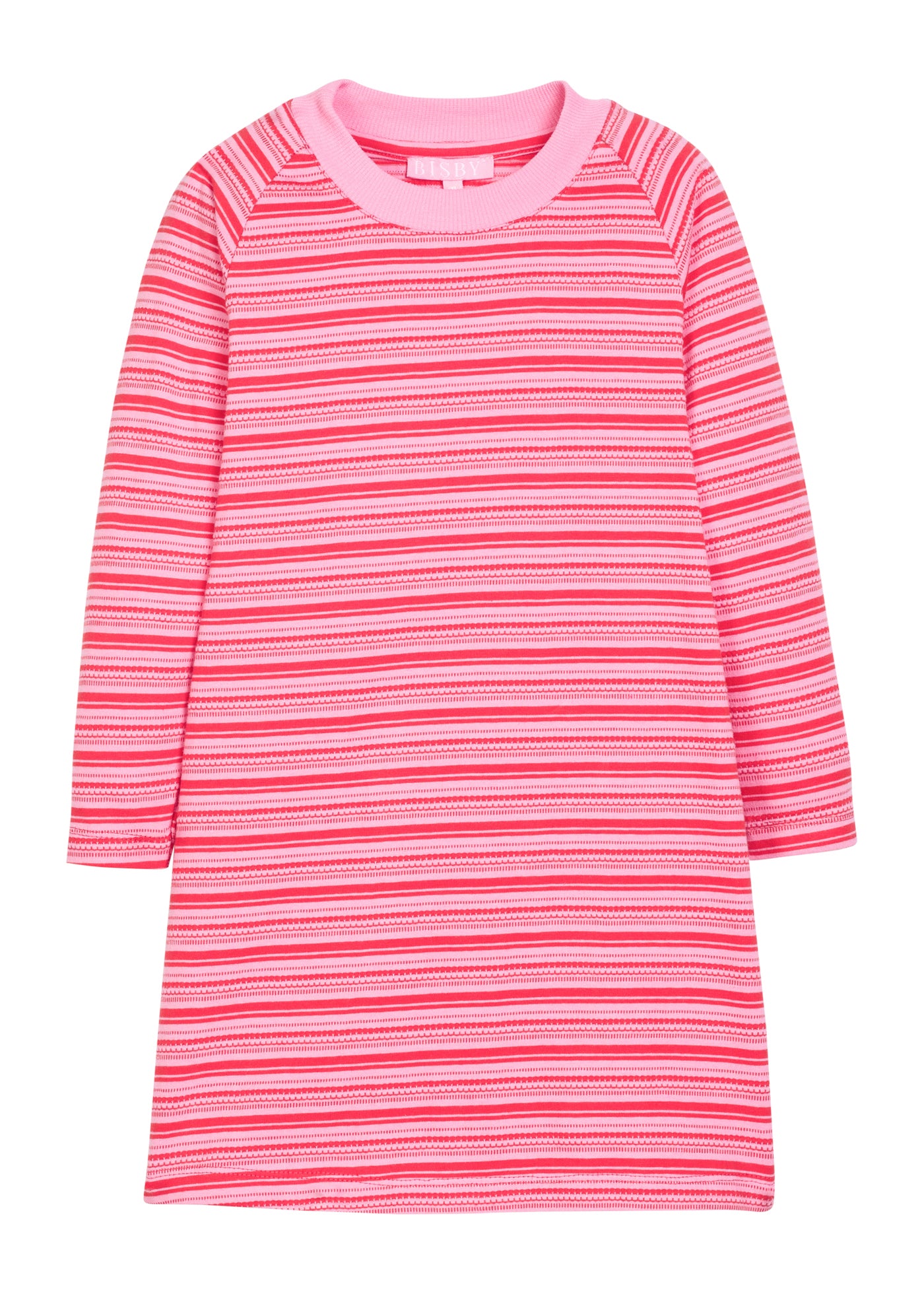 Long Sleeved T-Shirt Dress, Cambridge Stripe