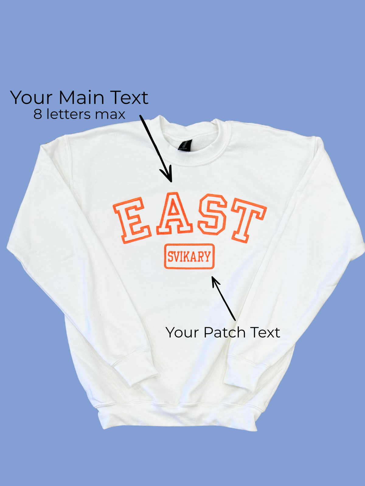 Build Your Own Varsity Embroidered Sweatshirt