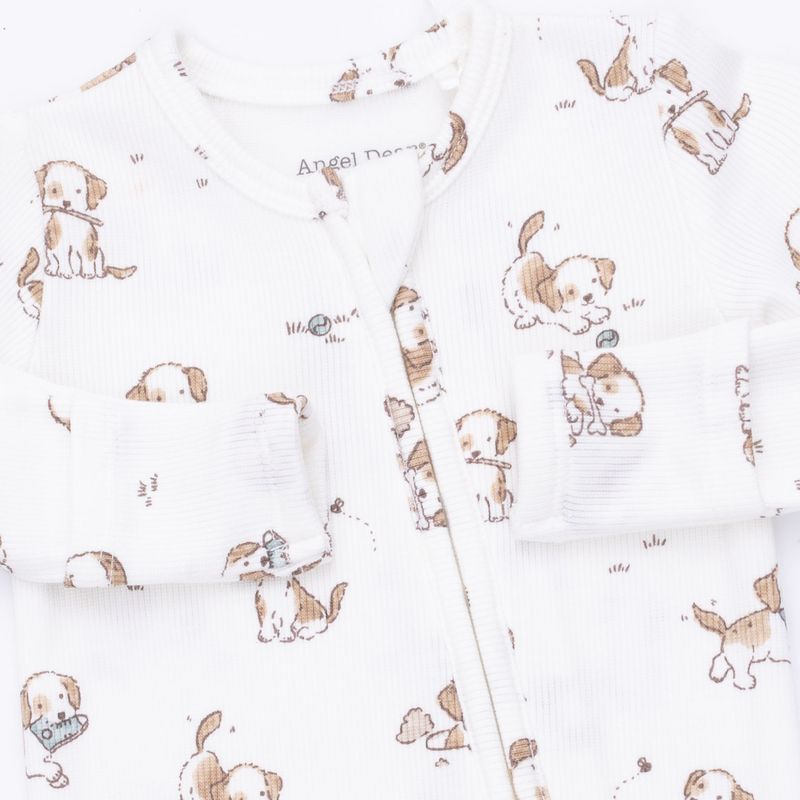 Explorer Puppy Blue, 2 Way Zipper Footie