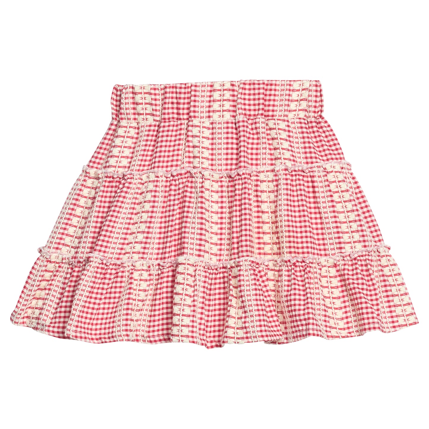 Natalie Skort, Geneva Gingham Crimson