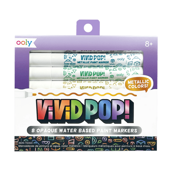 Vivid Pop! Water Based Paint Markers/Metallic