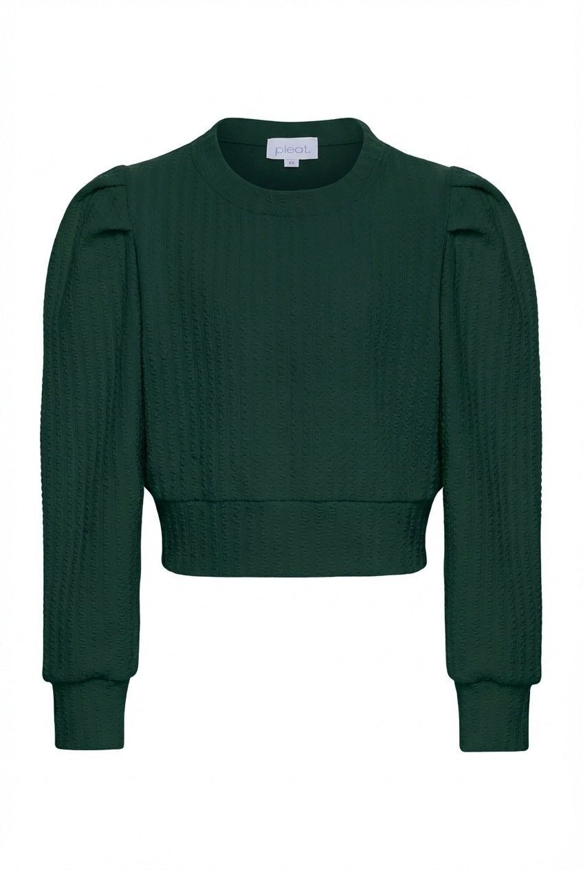 Jane Sweatshirt, Textured Hunter