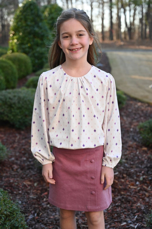 Wren Top, Ikat Twinkle