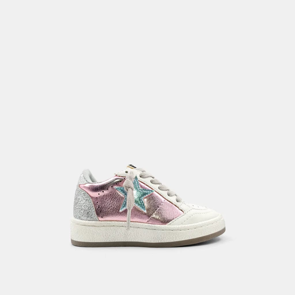 Paz Metallic Pink Sneakers, Toddler