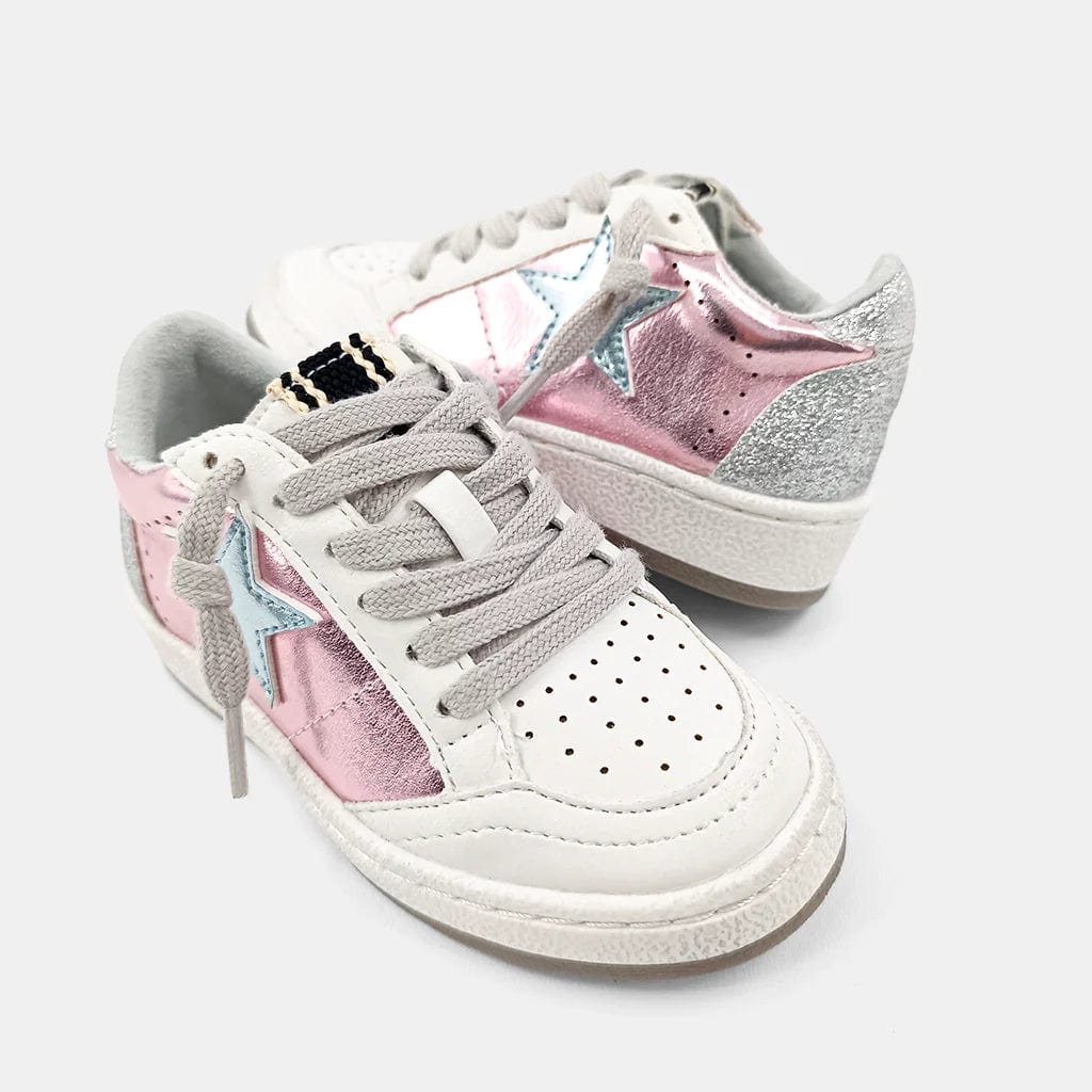 Paz Metallic Pink Sneakers, Toddler