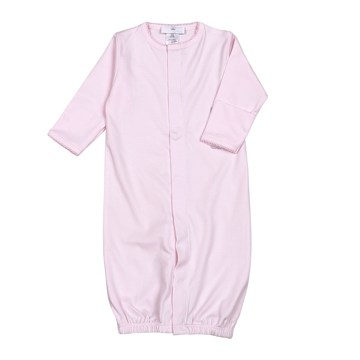 Pink Converter Gown with Picot Trim