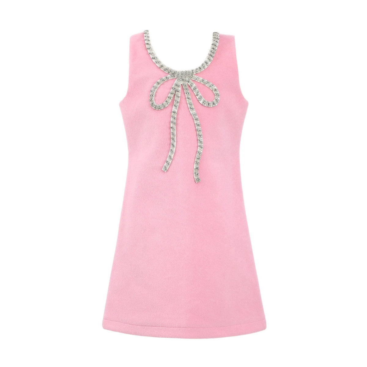 Pink Velvet Bow Princess Dress