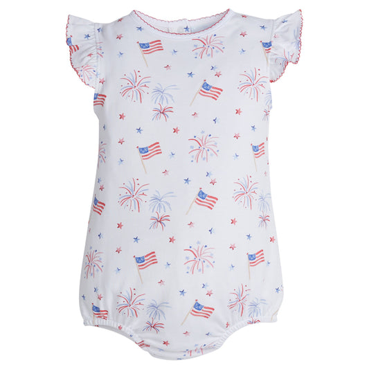 Printed Angel Sleeve Bubble - Flags