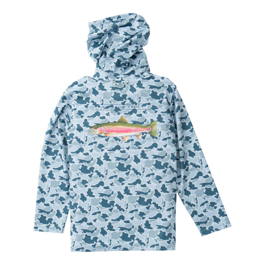 PRO Performance Hoodie T-Shirt, Cool Blues Break Point Camo