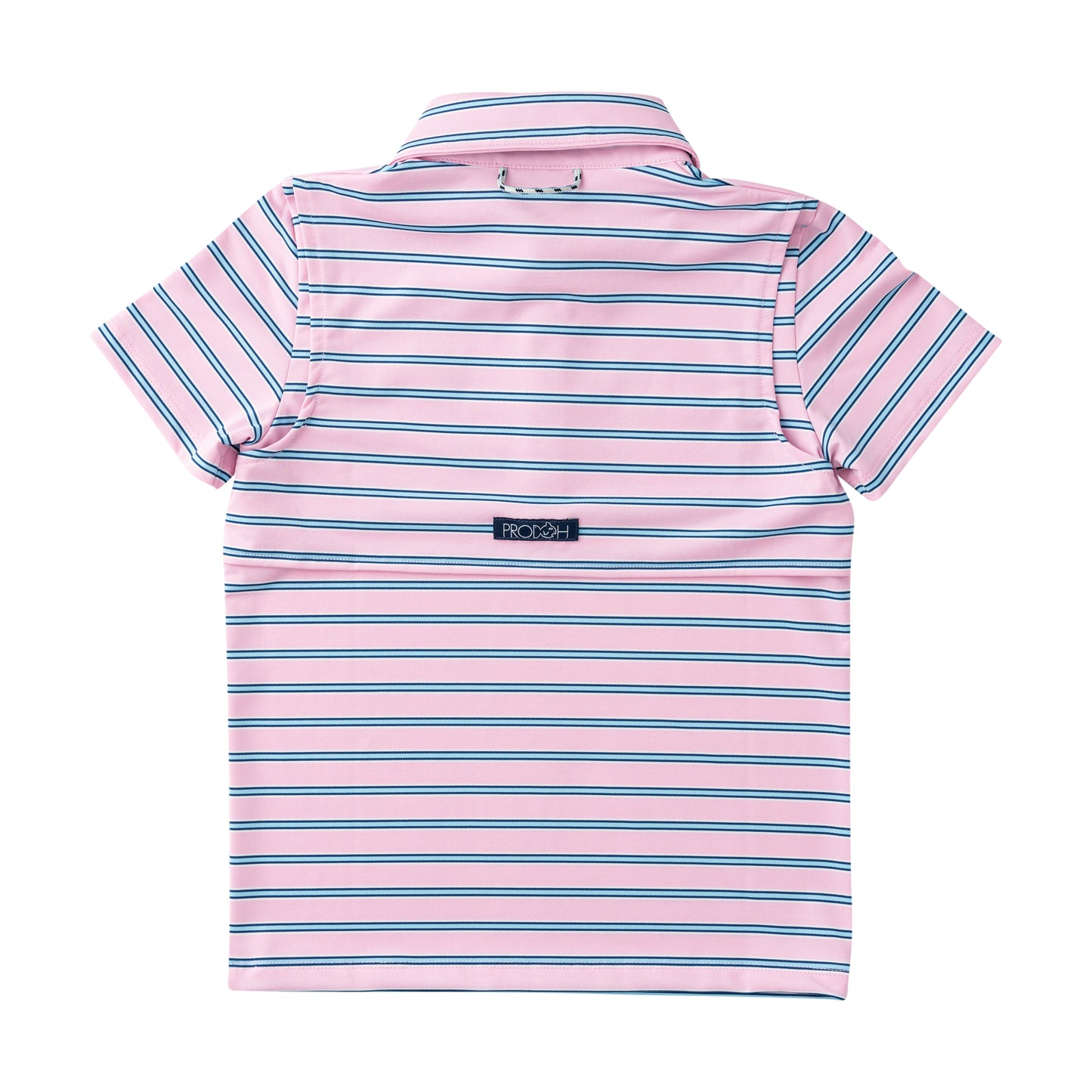Pro Performance Polo, Pink Frosting Sea Island Stripe