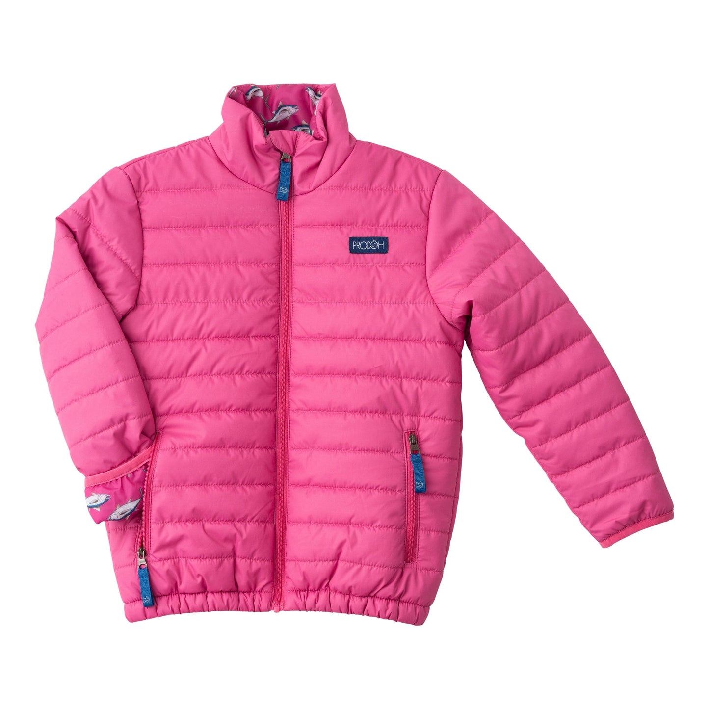 Puffer Jacket, Raspberry Rose