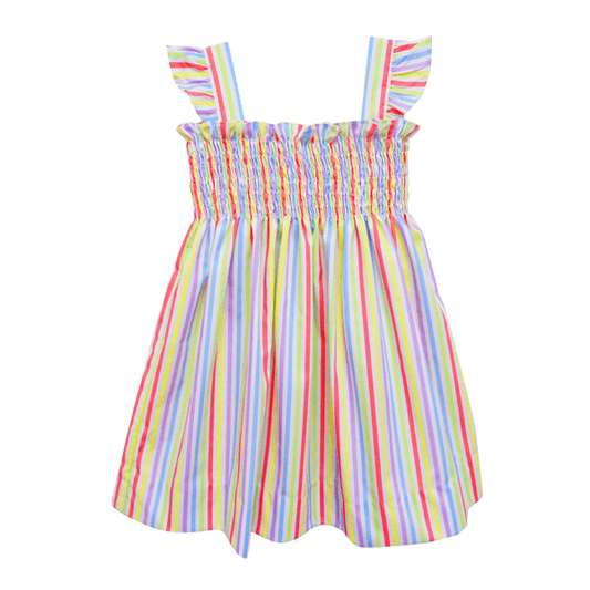 Rainbow Donna Dress, Rainbow Stripe