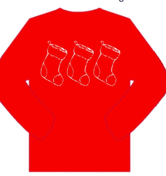 Candy Cane Sweatshirt, Red