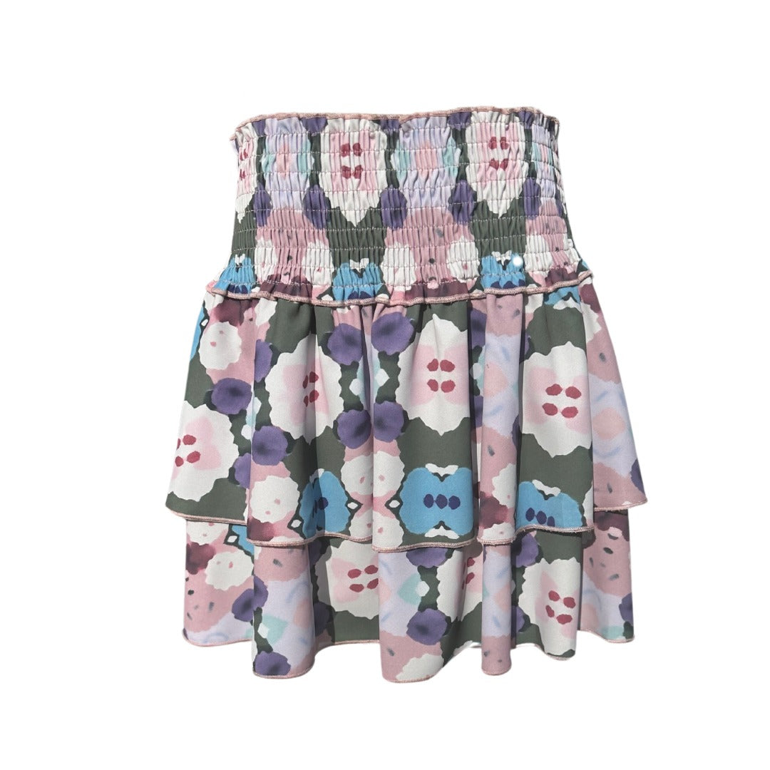 Scottie Skirt, Teal Ink Blot