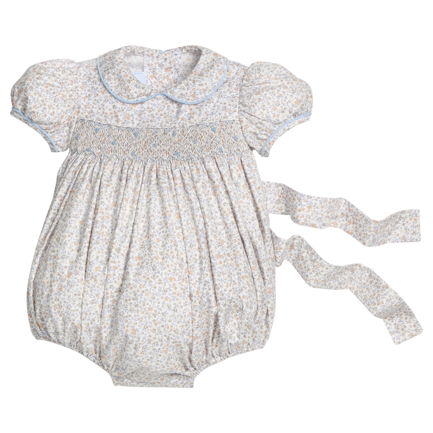 Smocked Peter Pan Bubble, Winthrop Floral
