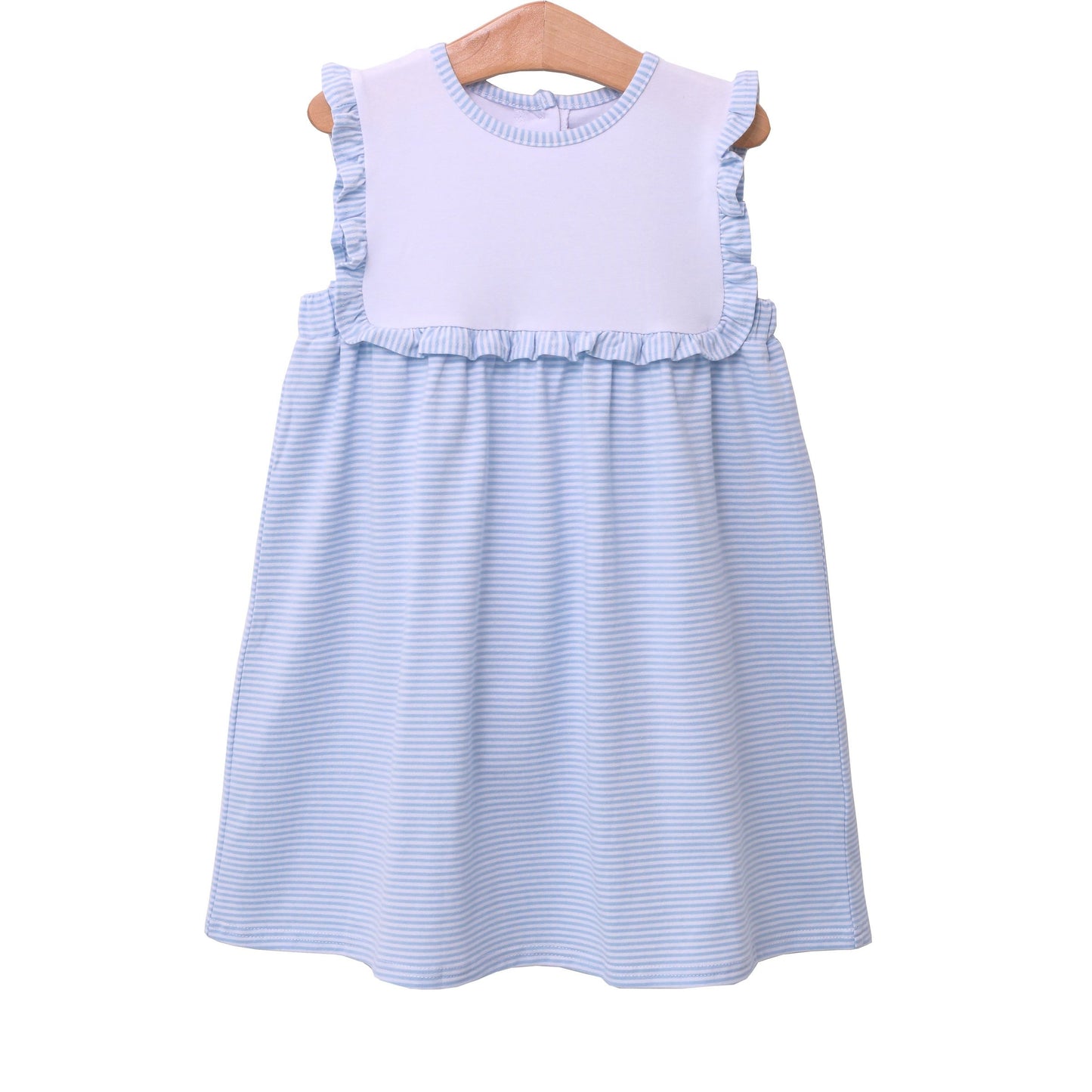 Alice Dress, Light Blue Stripe