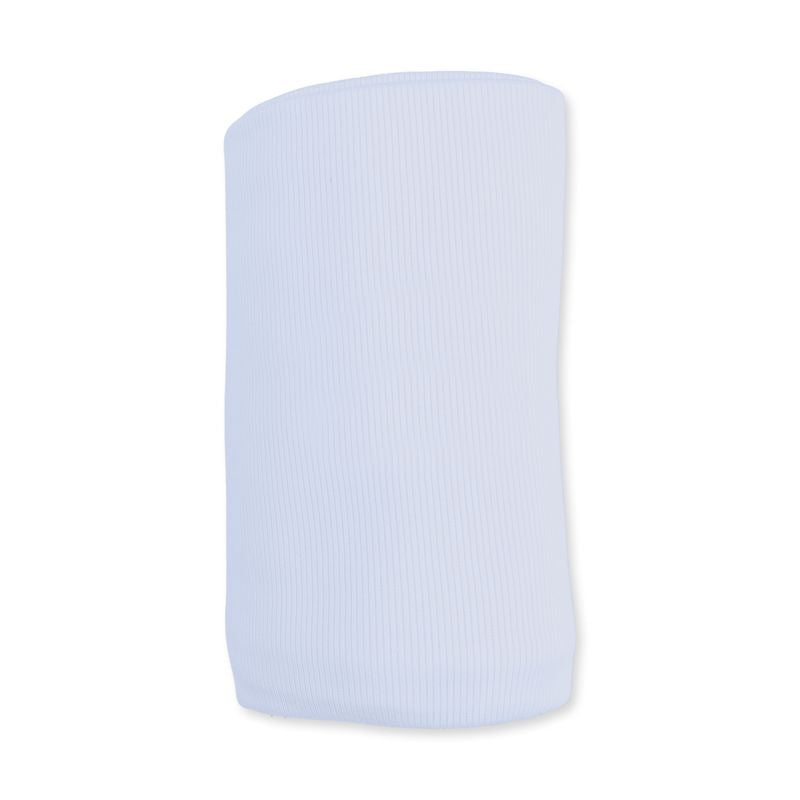 Solid Sheer Blue Rib, Swaddle Blanket