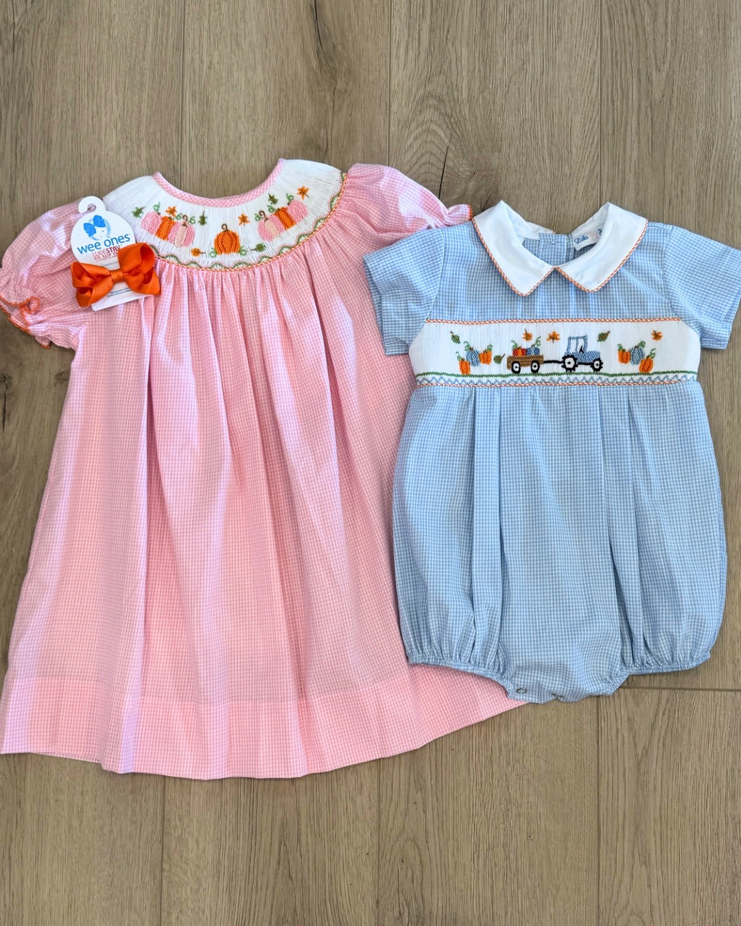 Pumpkin Smocked Bubble