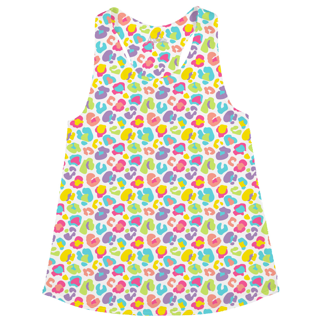 Neon Leopard Racer Back Tank