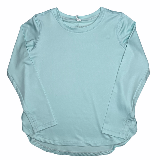Long Sleeve Tee, Mint Blue