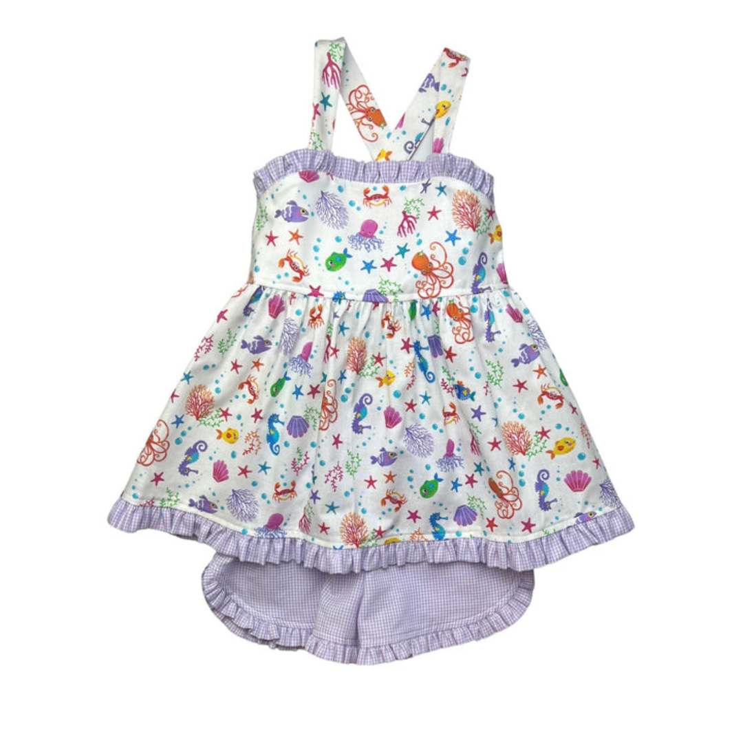 Charleston Short Set, Sealife