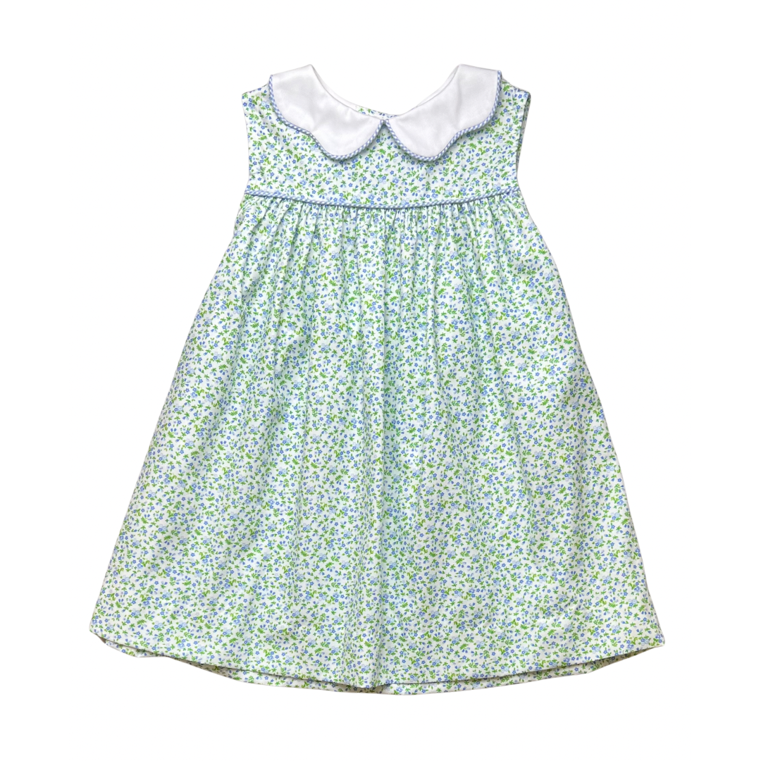 Caroline Dress, Blue Floral