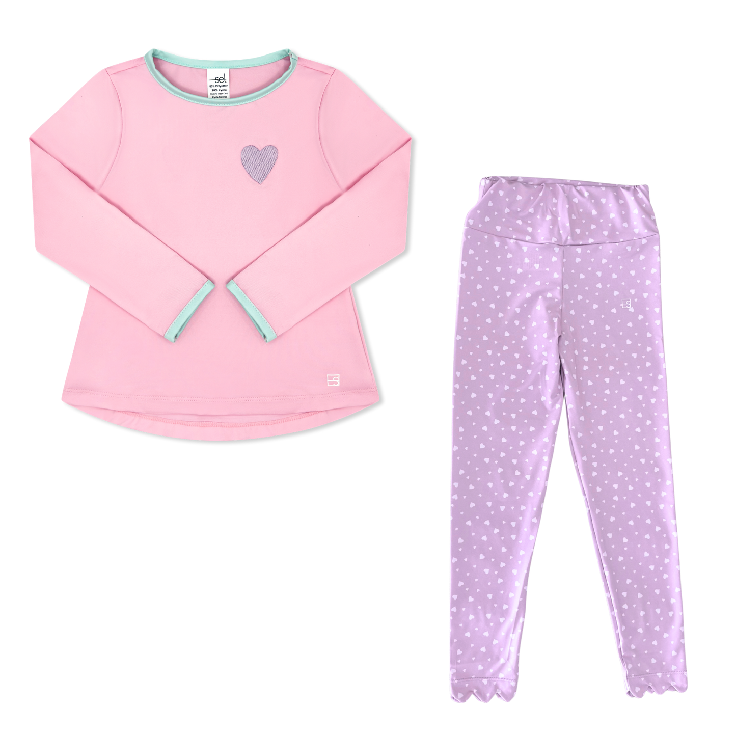 Sadie Scallop Legging - Be Mine
