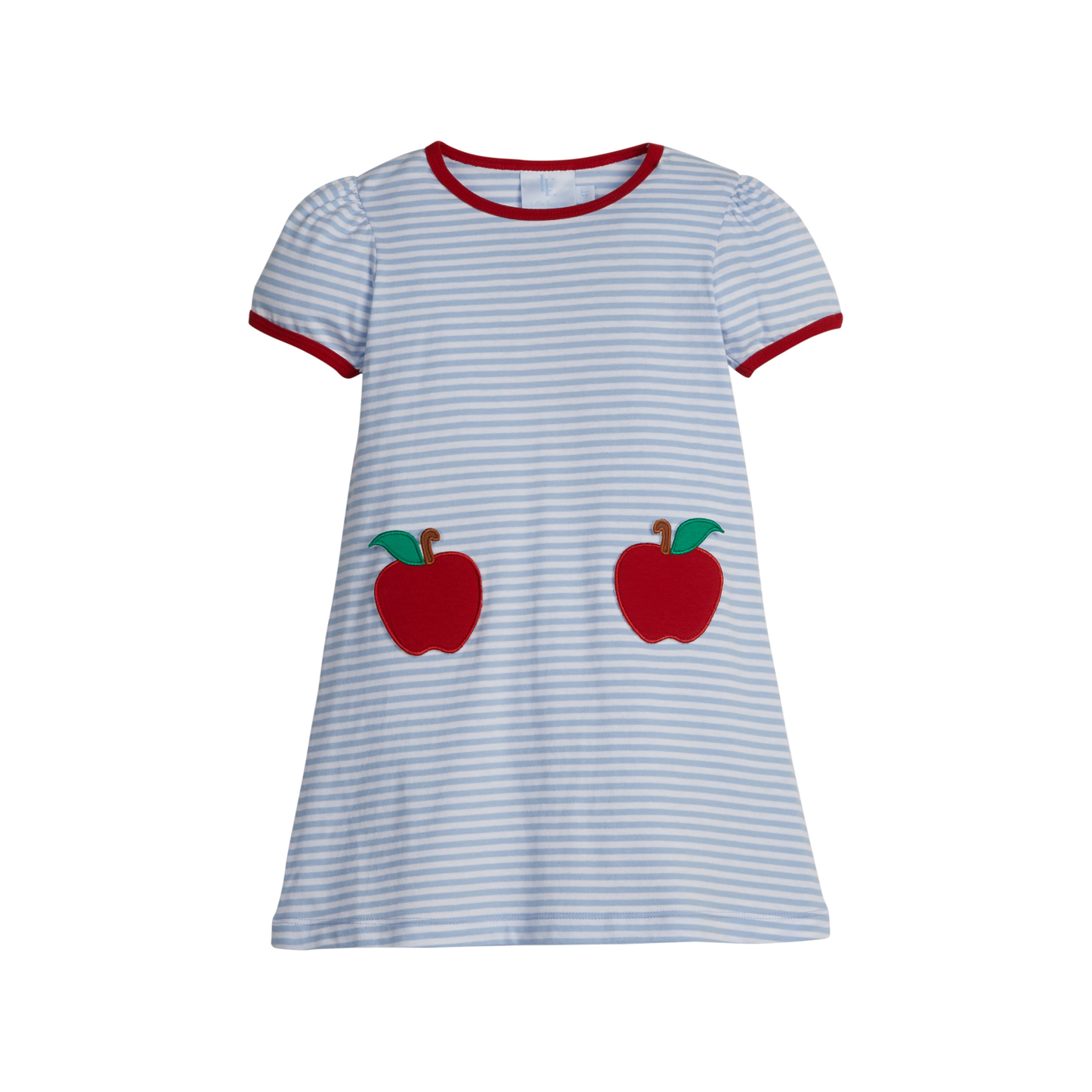 Apple Applique Pocket Dress