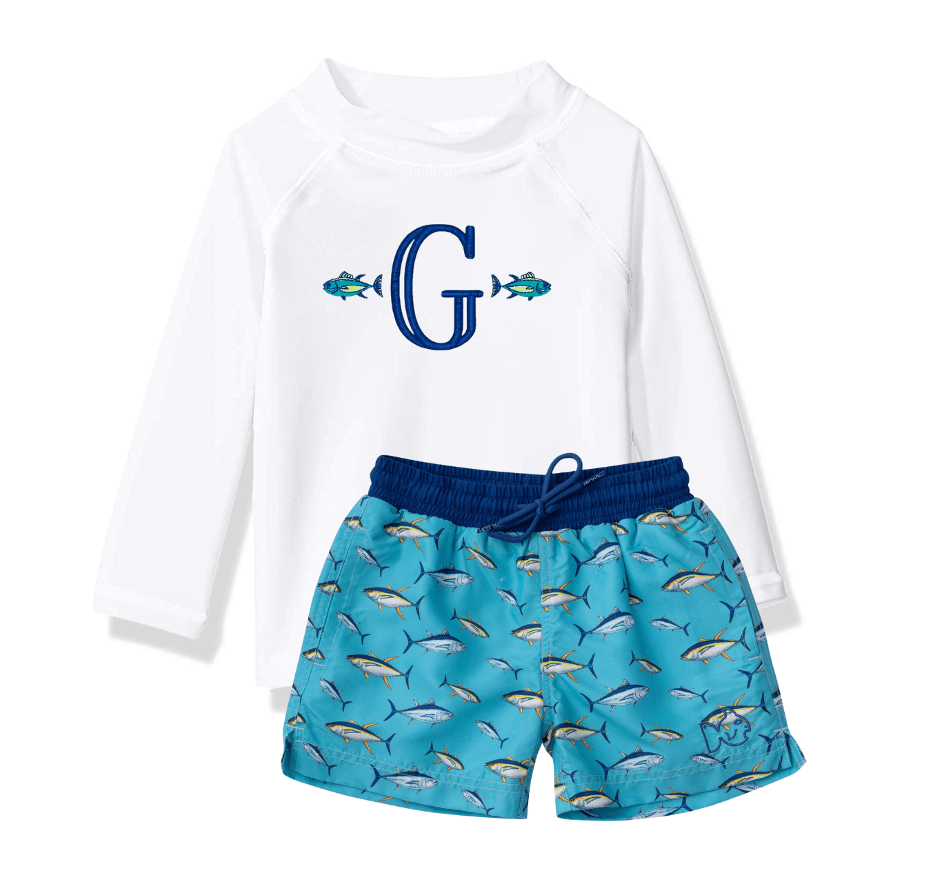 Boys White Rashguard