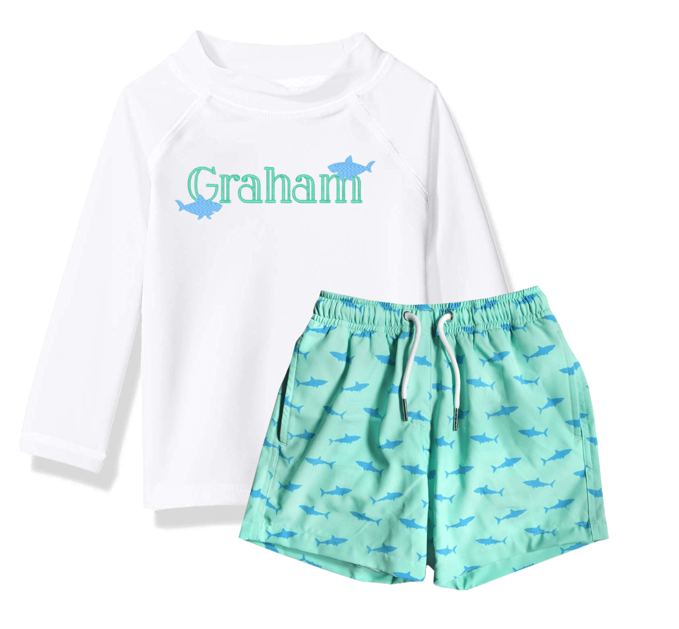 Boys White Rashguard