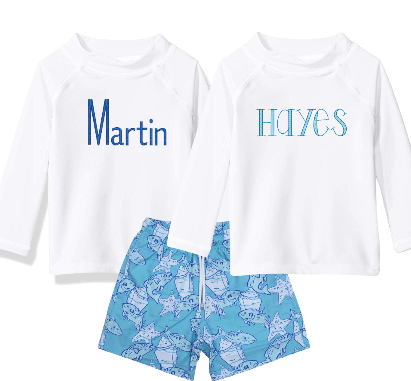 Boys White Rashguard
