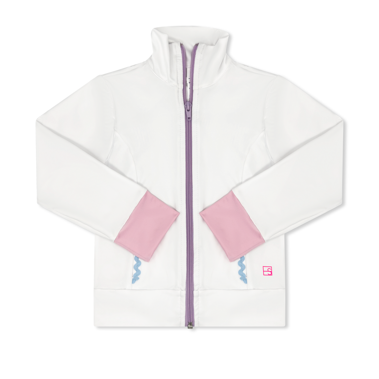 Juliet Jacket - Coconut, Cotton Candy Pink & Blue