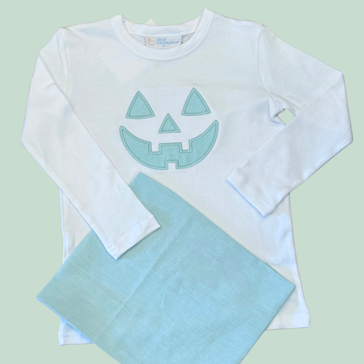 Boys Jack O Lantern Applique Shirt