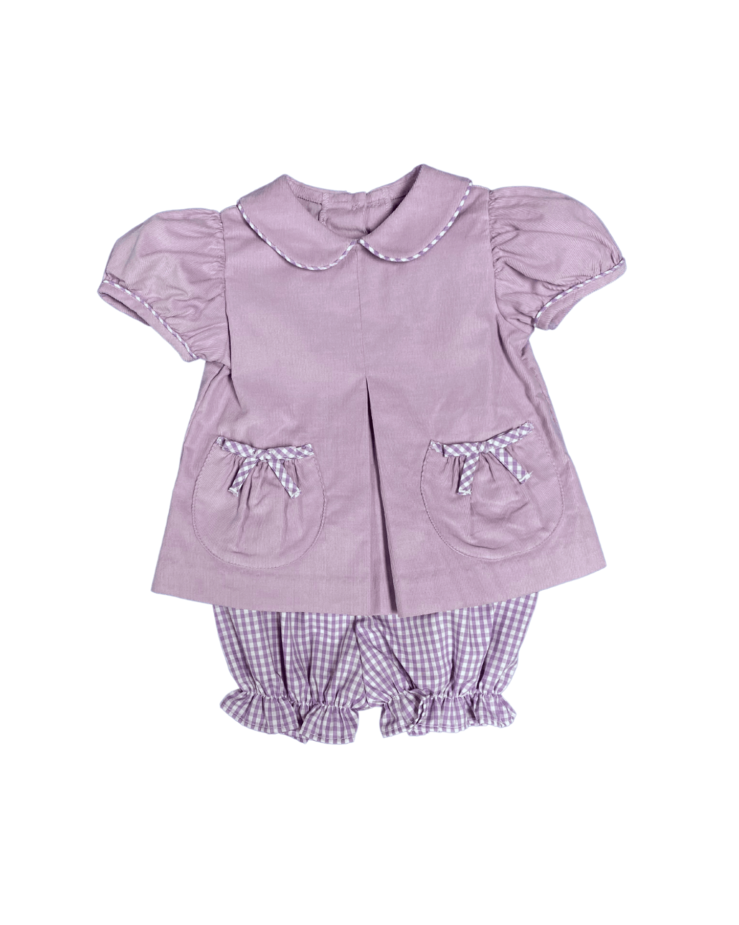 Cicely Bloomer Set, Lavender Cord
