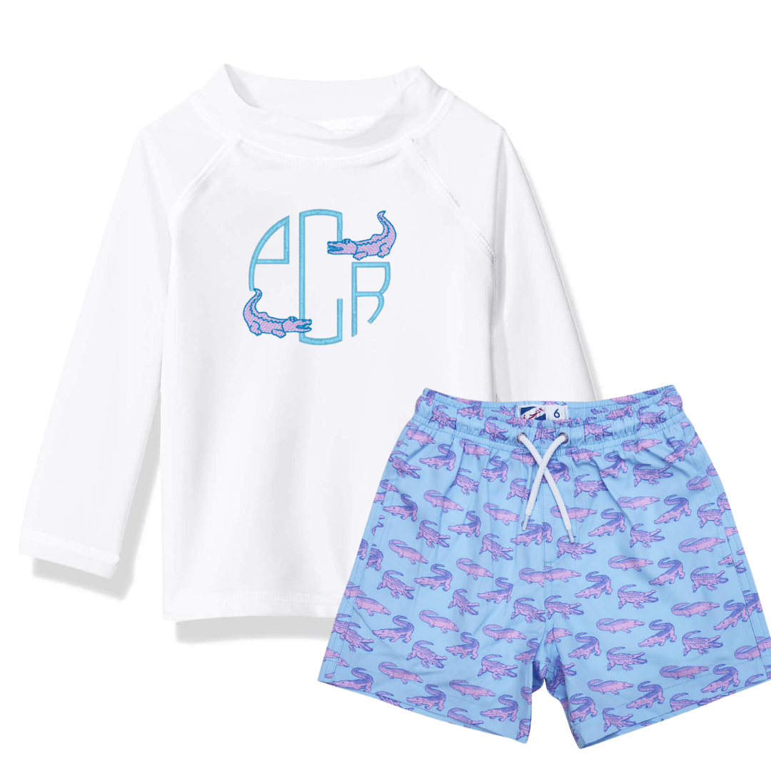 Boys White Rashguard