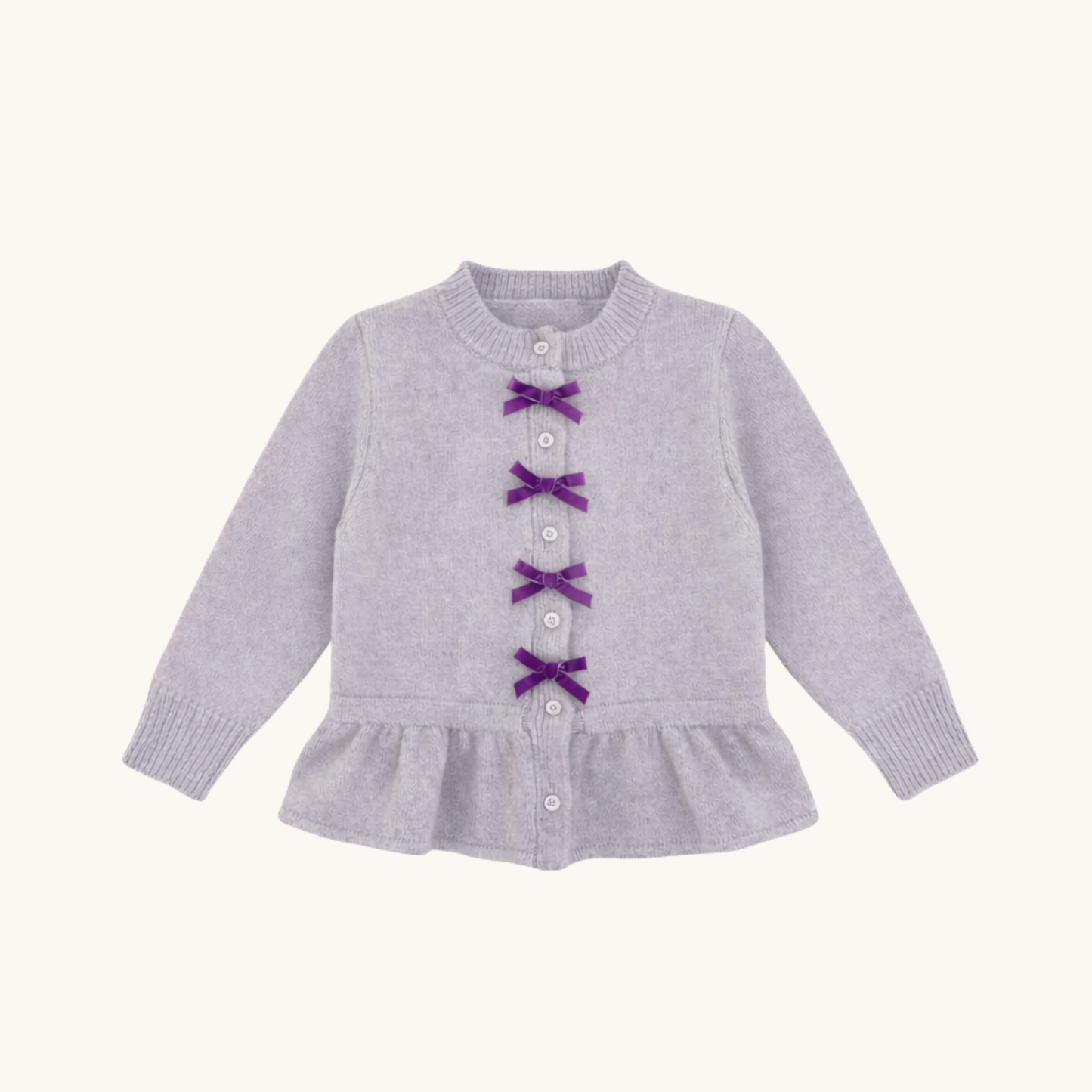 Velvet Bow Cardigan